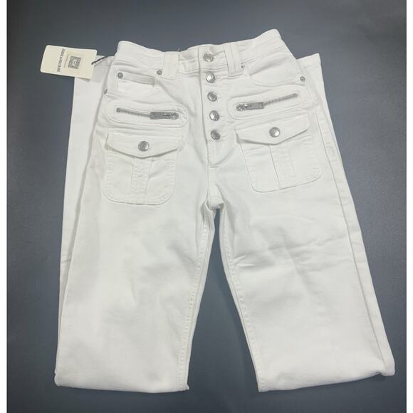Zadig & Voltaire NWT Eyes Denim Show Jeans in Judo Size 24-small, faded spots - Picture 4 of 10